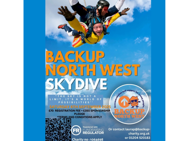 Backup North West's Annual Skydive