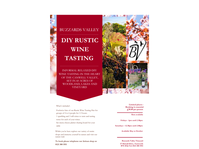 DIY Rustic Wine Tasting Experience – Buzzards Valley
