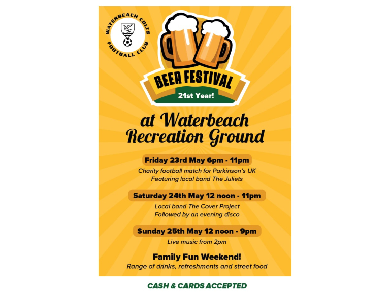 Waterbeach Colts Football Club Beer Festival