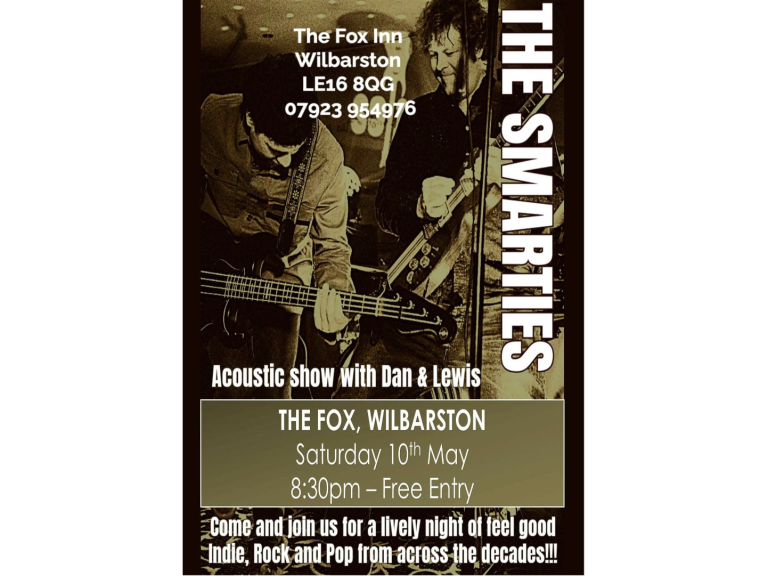 LIVE Music with The Smarties - The Fox Inn at Wilbarston