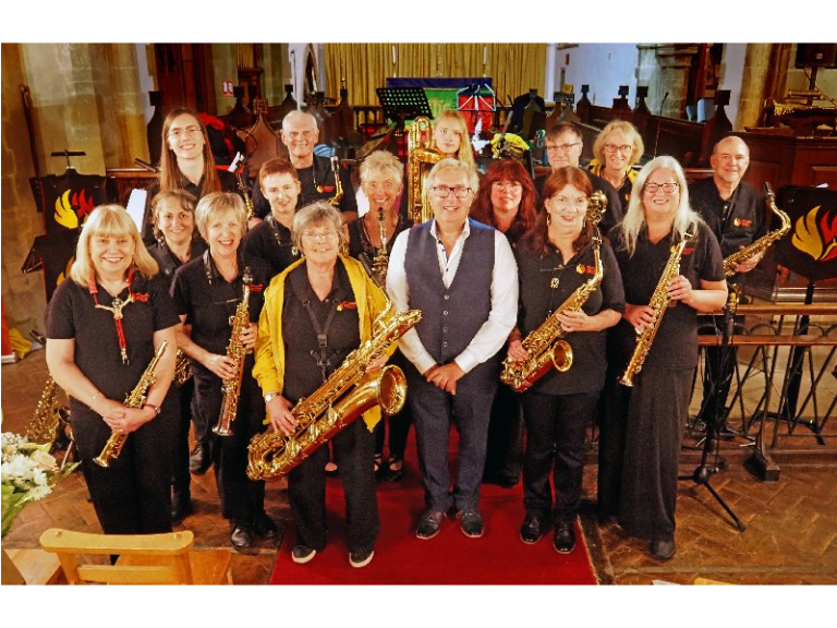 Free pop up sax concert, Old Grammar School