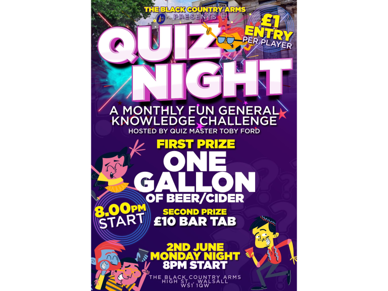 Quiz Night at The Black Country Arms