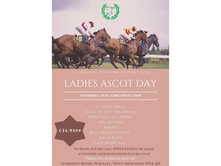 Ascot Ladies Day at Calderfields Golf and Country Club