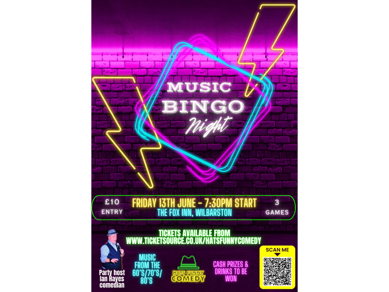 Music Bingo Night at The Fox at Wilbarston