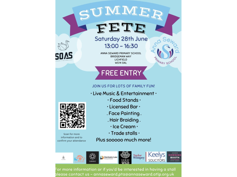 Summer Fete at Anna Seward Primary School in Lichfield
