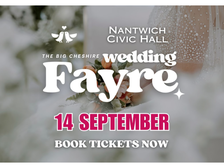 The Big Cheshire Wedding Fair at Nantwich Civic Hall 14th September 2025
