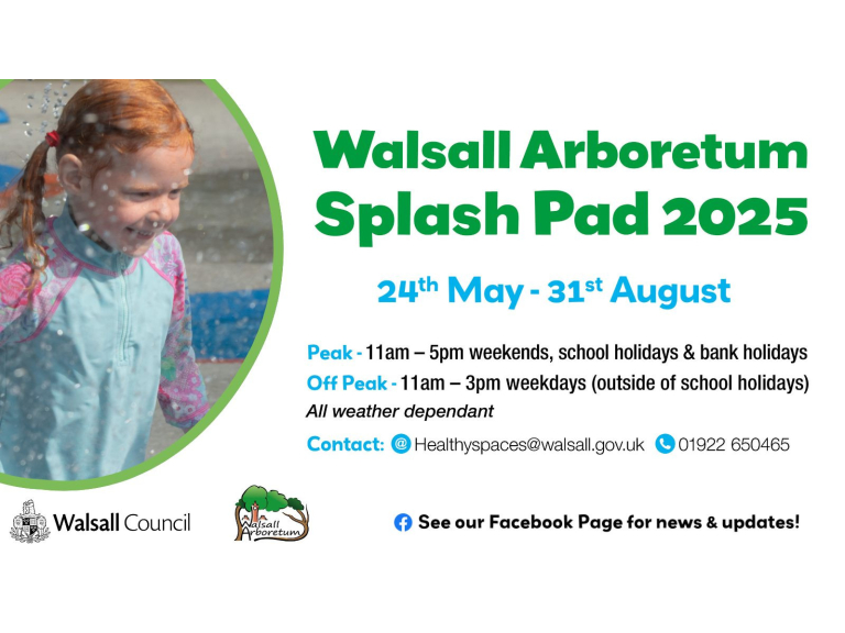 Splash Pad at Walsall Arboretum