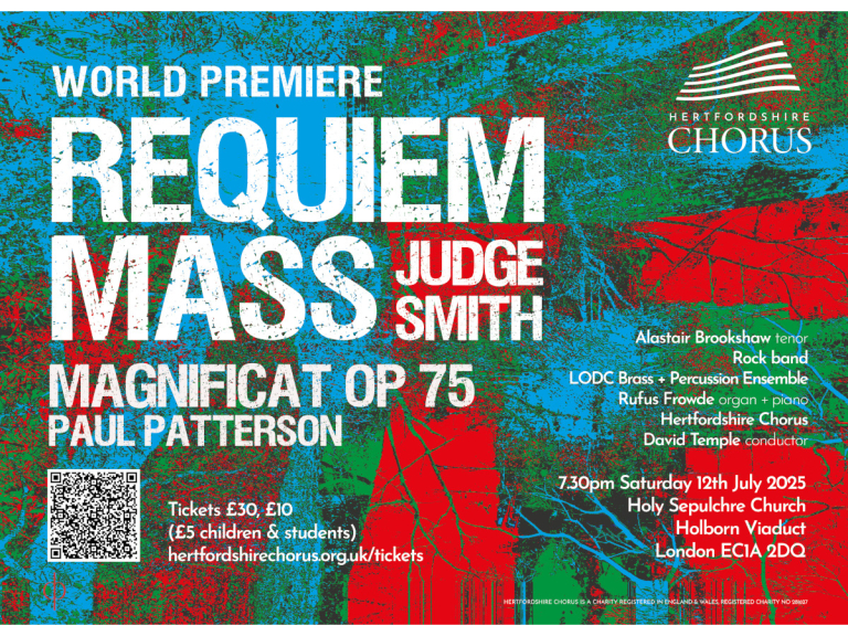 World Premiere: Requiem Mass - Judge Smith | Hertfordshire Chorus