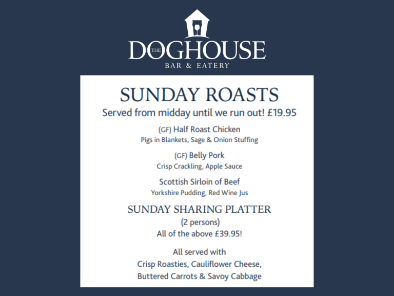 Sunday Roasts at The Doghouse