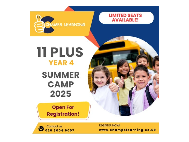 11 Plus Year 4 (2025) preparation in Hounslow with Champs Learning