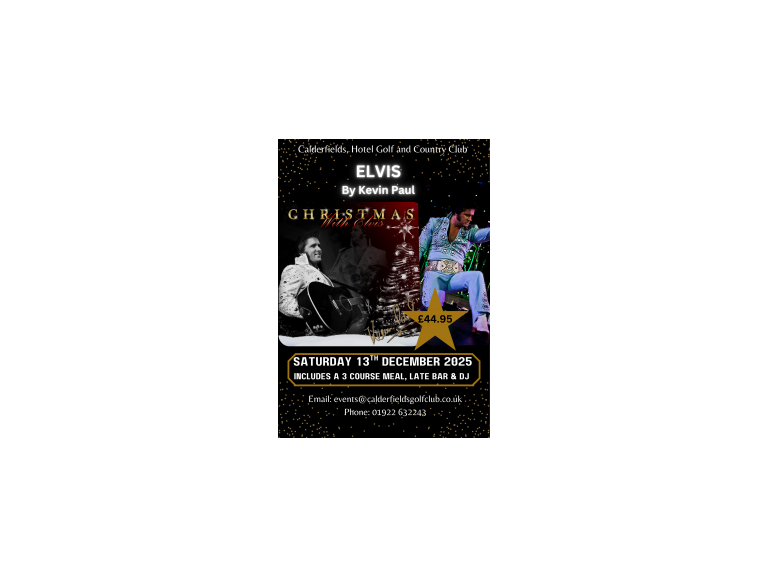 🎄 Christmas with The King: A Dazzling Elvis Vegas Tribute Night with Dinner & Dancing 🎶