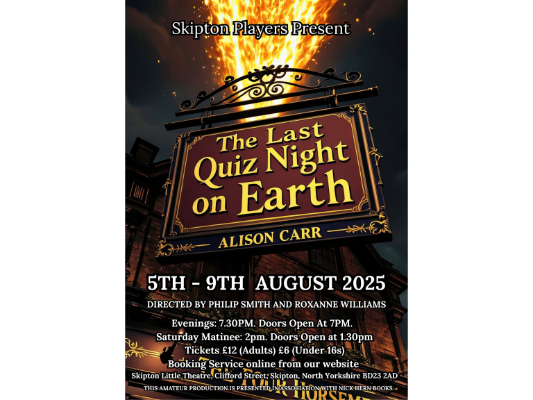 The Last Quiz Night on Earth by Alison Carr (Comedy-Drama)