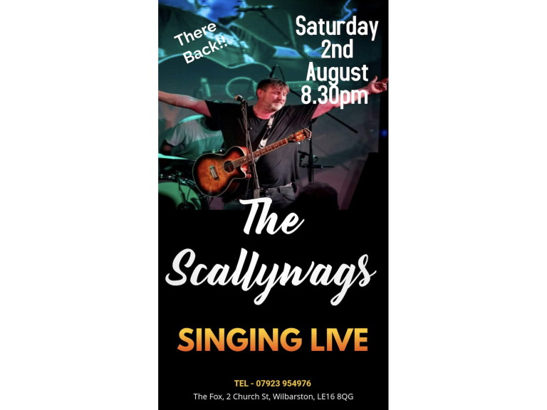 LIVE music - The Scallywags at The Fox, Wilbarston