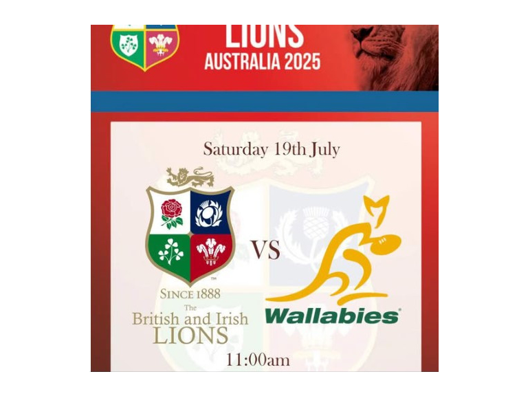 The first test is round the corner and where better to watch the Lions than the Royal Oak, Naseby. 