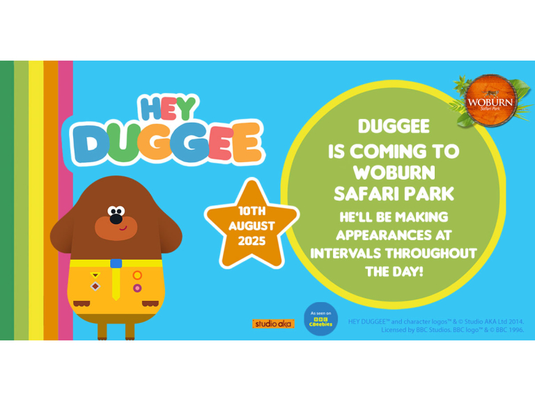 Hey Duggee is coming to Woburn Safari Park!