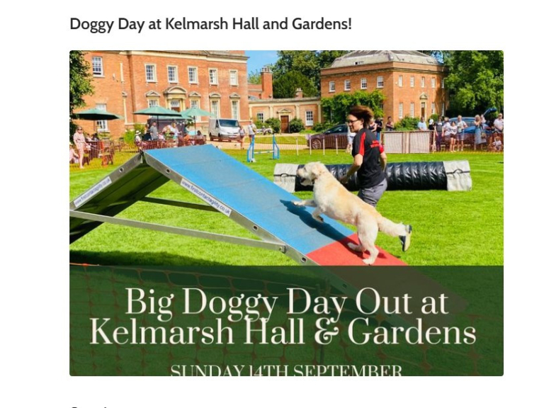 Doggy Day at Kelmarsh Hall & Gardens 