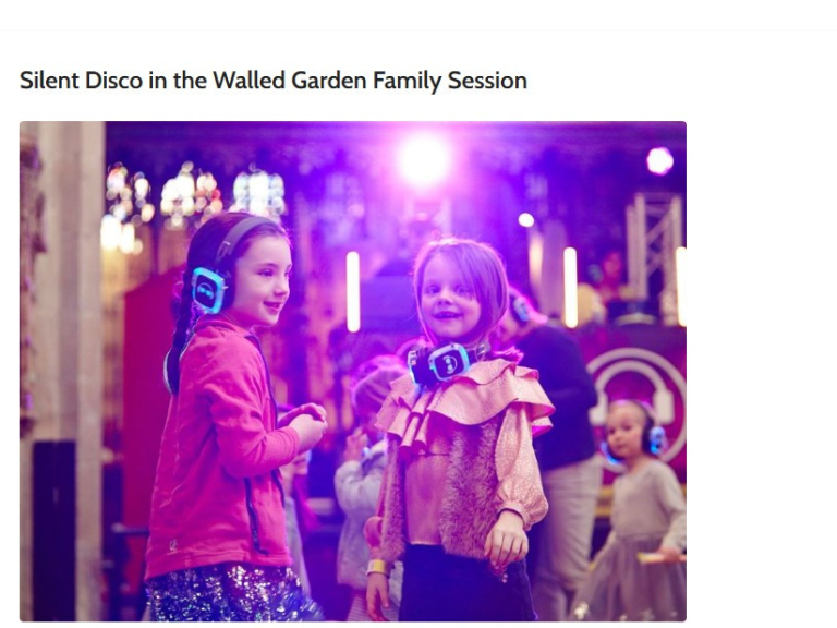 Silent Disco in the Walled Garden at Lamport Hall