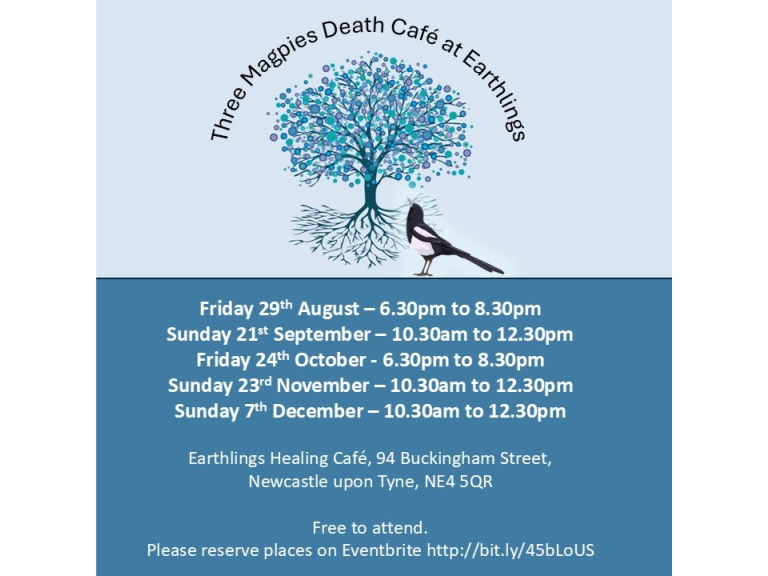 Three Magpies Death Cafe at Earthlings