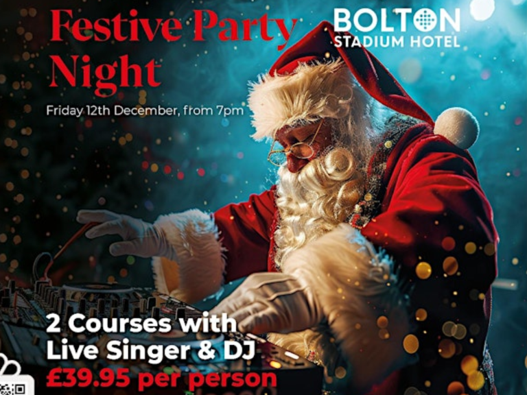 Festive Party Night - 2 Course with live Singer & DJ