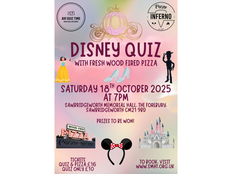 Disney Quiz - Sat 18 Oct 2025