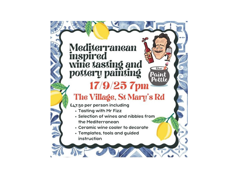 Wine Tasting and Pottery Painting Evening at The Village