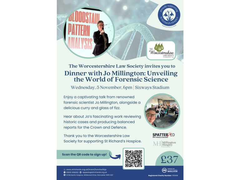 Dinner with Jo Millington: Unveiling the World of Forensic Science 