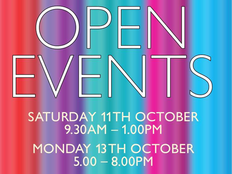 Richard Huish College Autumn Open Morning 2025