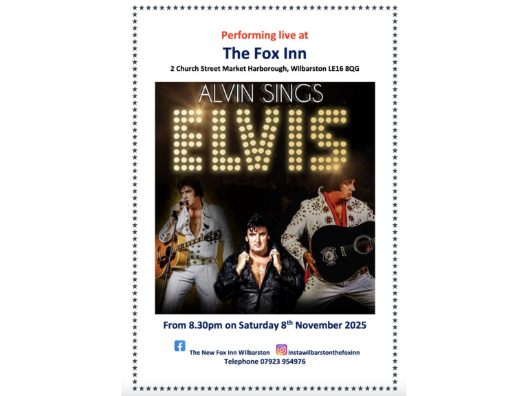 Alvin Sings Elvis at The Fox, Wilbarston!