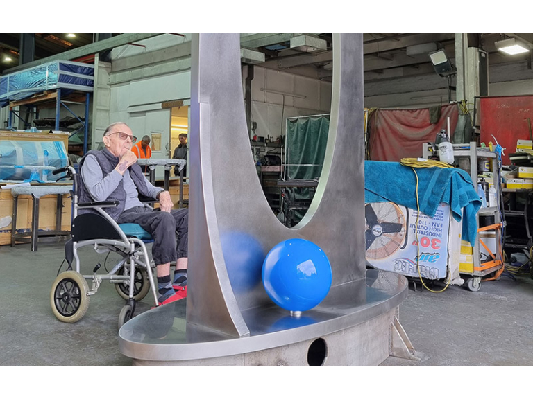 Bryan Kneale sculpture unveiling event with artist talks