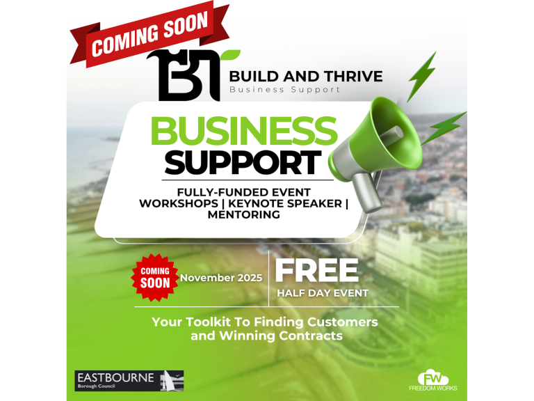 Build & Thrive - Free Business Support for Eastbourne’s Trades & Construction Sector 🚧