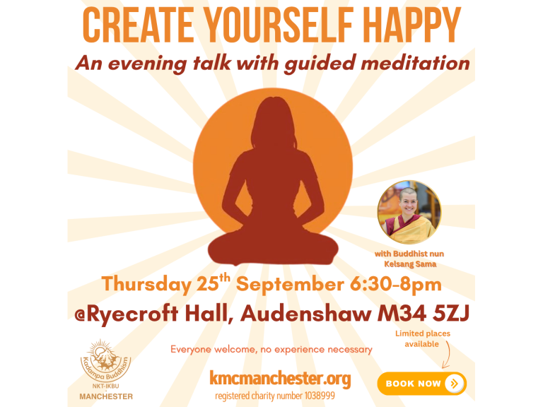 Create yourself happy: Free evening talk with guided meditation