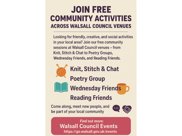 Walsall Council Activities at Walsall Council Venues