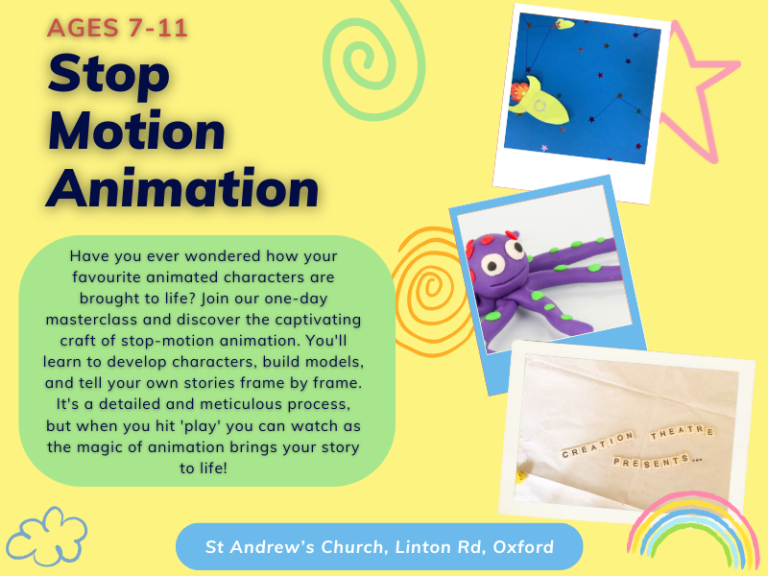 Creation Theatre Half-Term Workshop: Stop Motion Animation 