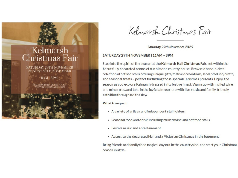 Kelmarsh Christmas Fair