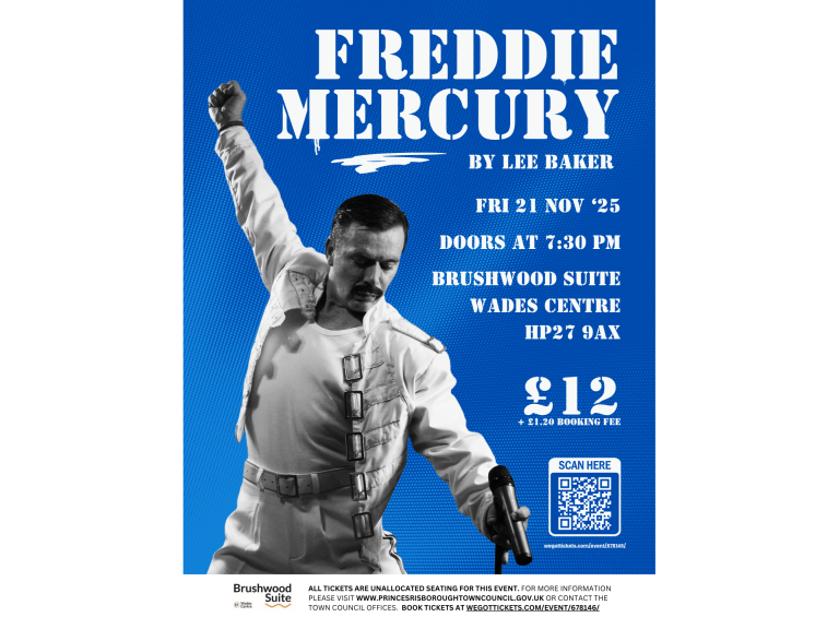 Freddie Mercury By Lee Baker at the Brushwood Suite