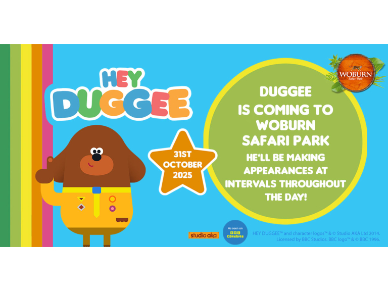 Celebrate Halloween with Hey Duggee at Woburn Safari Park! 