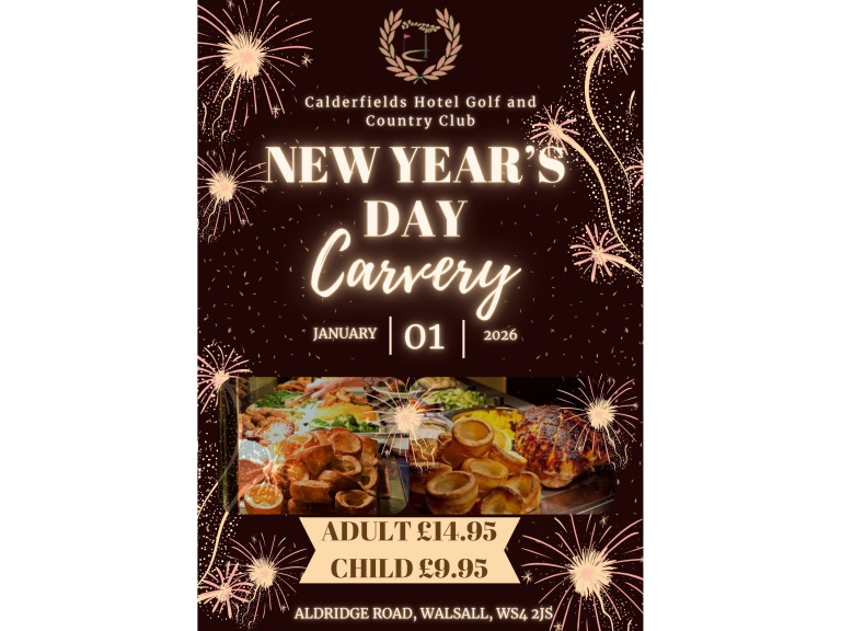 New Year’s Day Carvery at Calderfields Hotel, Golf & Country Club