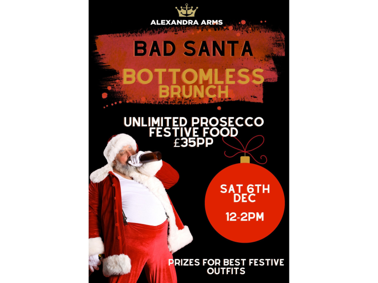 Bad Santa Bottomless Brunch at Alexandra Arms