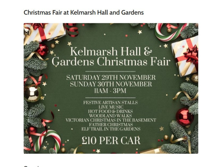Kelmarsh Christmas Fair