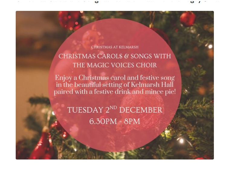 Christmas Carols and Songs with the Magic Voices Choir at Kelmarsh Hall
