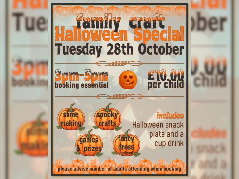 Family Craft Halloween Special at Cosalea!