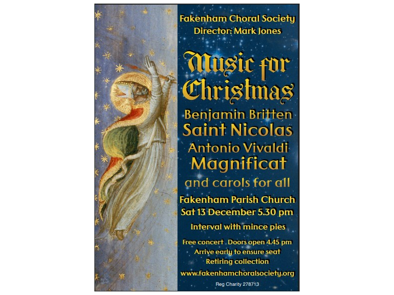 Fakenham Choral Society  Christmas Concert