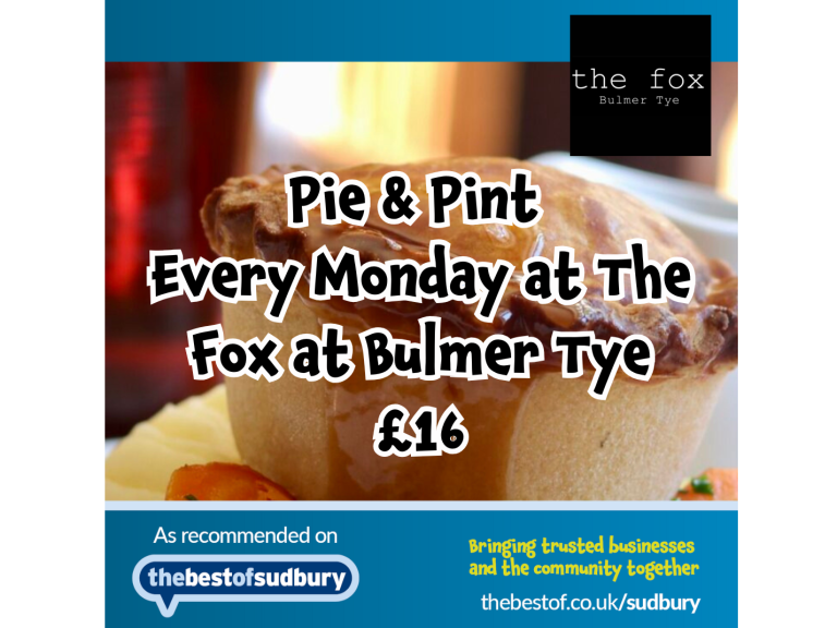 Pie and Pint at The Fox