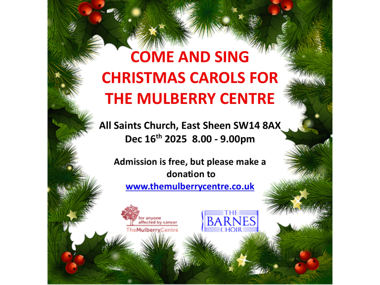  The Barnes Choir Annual Charity Carol Concert  - Come and Sing with us
