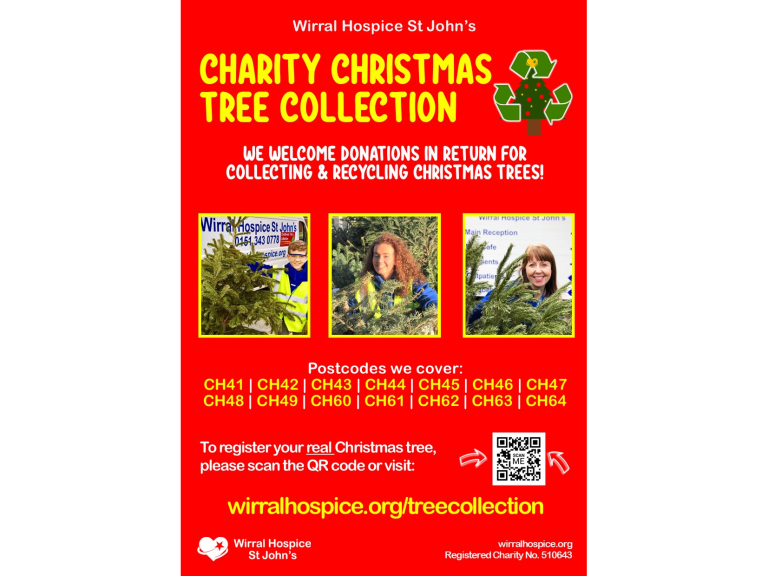 Wirral Hospice St John's Christmas tree collection & recycling