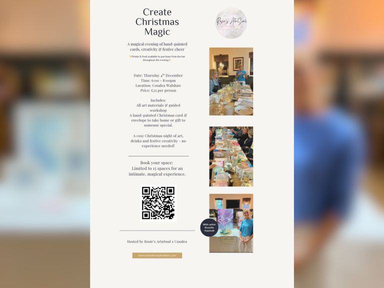 Christmas Card Workshop with Roselle