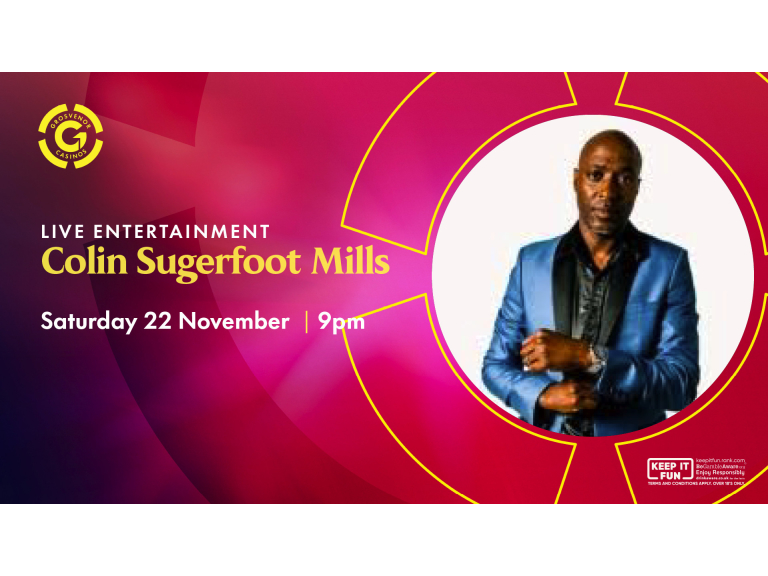Live Entertainment in Walsall – Colin “Sugerfoot” Mills at Grosvenor Casino