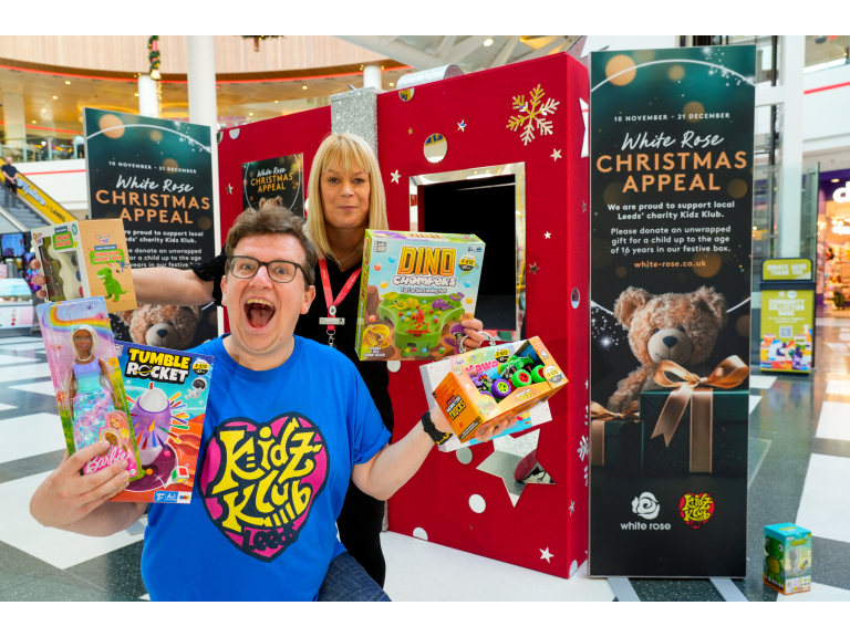 White Rose and Kidz Klub deliver festive cheer to Leeds families 