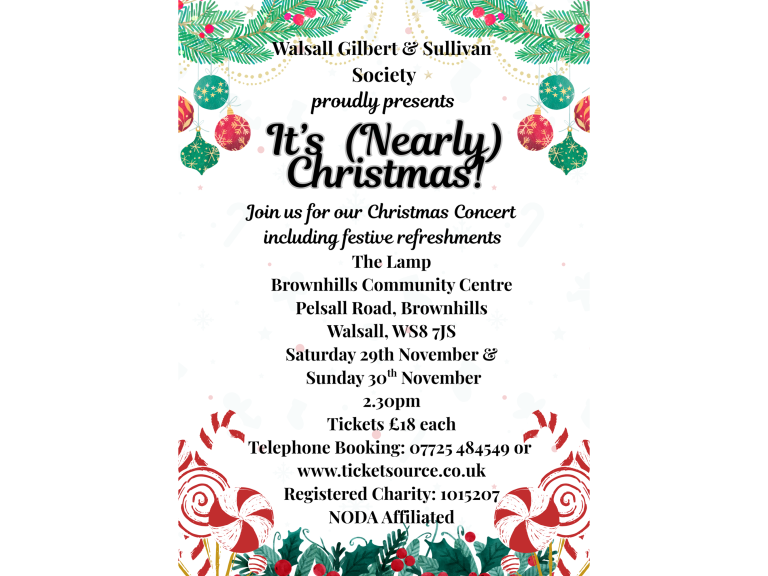 It’s (Nearly) Christmas! – Festive Concert in Brownhills, Walsall