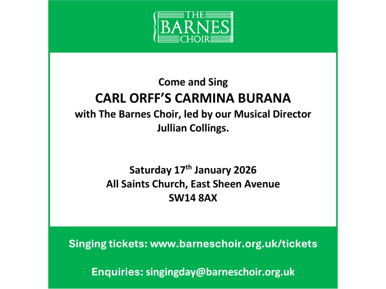 The Barnes Choir Annual Come and Sing 